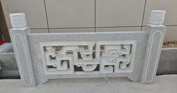 苏州芝麻白河道栏杆 桥栏杆