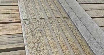 苏州黄金麻盲道石 盲条