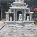 苏州芝麻白中国黑石材套墓 花岗岩墓碑