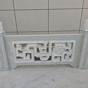 苏州芝麻白河道栏杆 桥栏杆