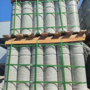 苏州挡车柱芝麻白 挡车石