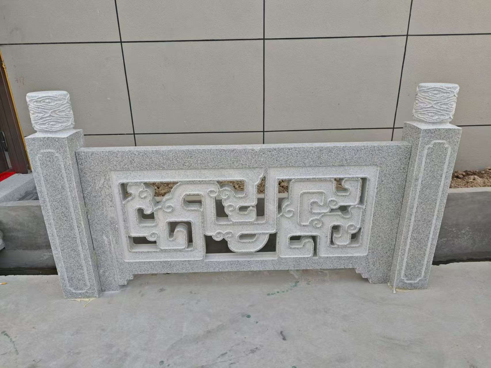 苏州芝麻白河道栏杆 桥栏杆