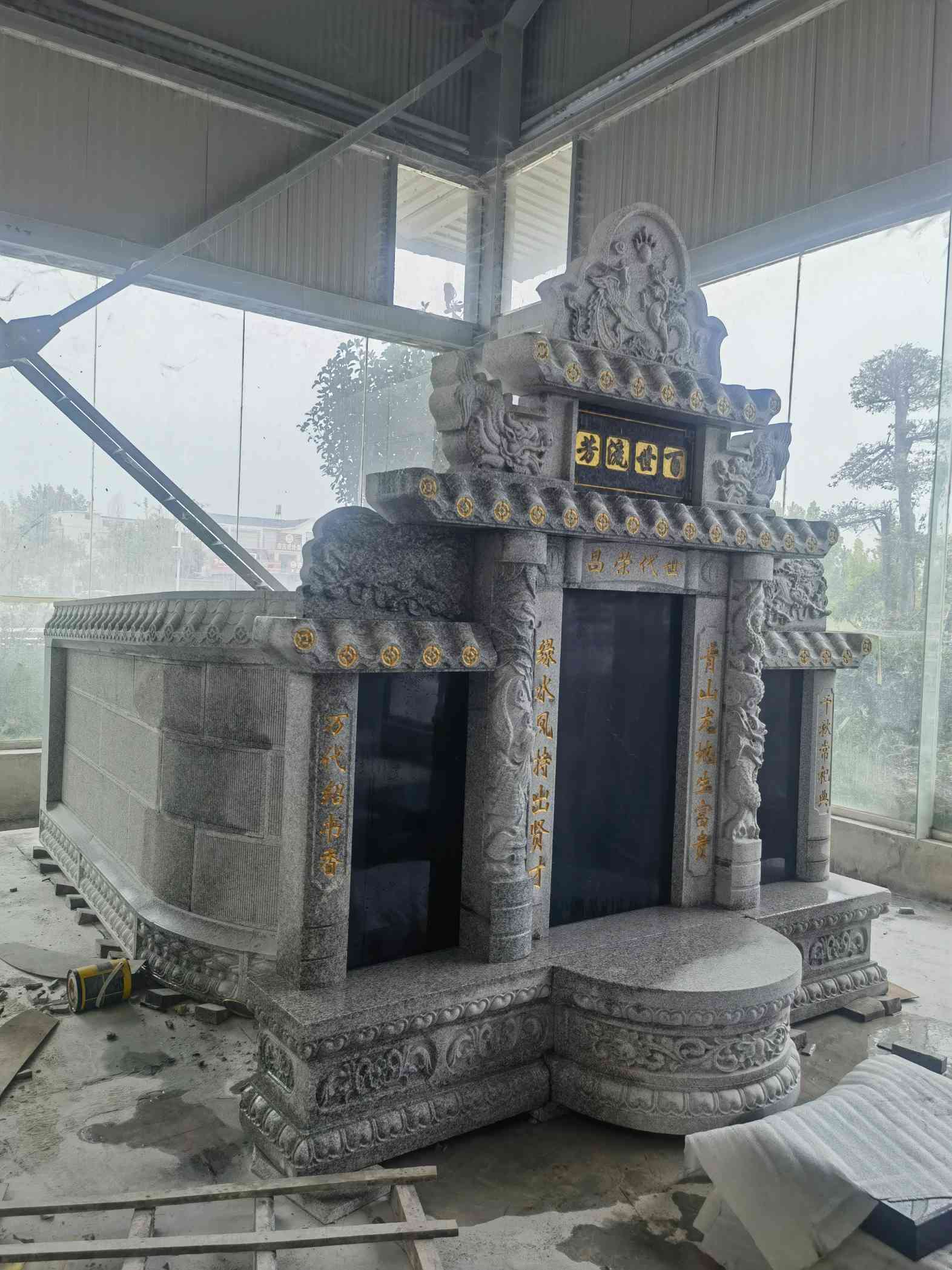 苏州套墓 墓碑 围坟石 异形定制